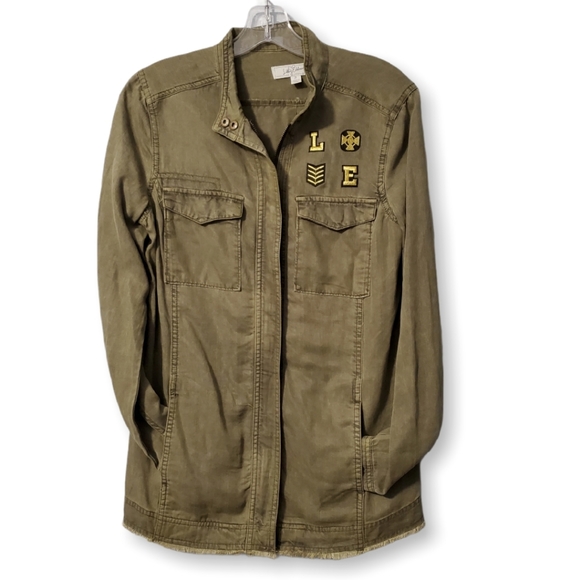 libby. edelman Jackets & Blazers - Libby Edelman olive green military style jacket